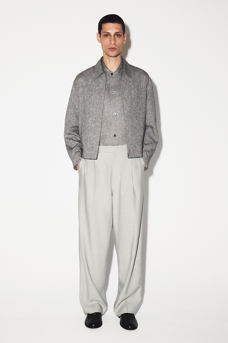 リネンブルゾンジャケット